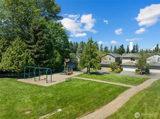 Home backs directly to the community park.