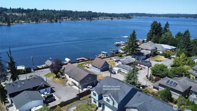 Enjoy partial views of the lake.