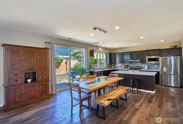 Open concept great for hosting parties.