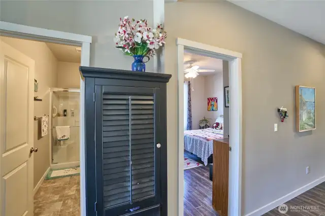 Rare Lower bedroom with 3/4 bath attached