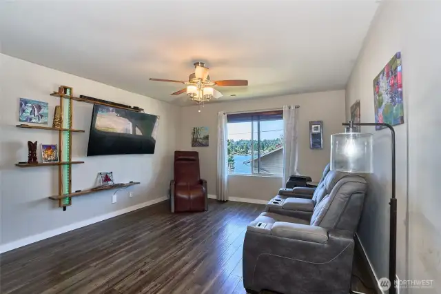 Loft Area with view of the lake