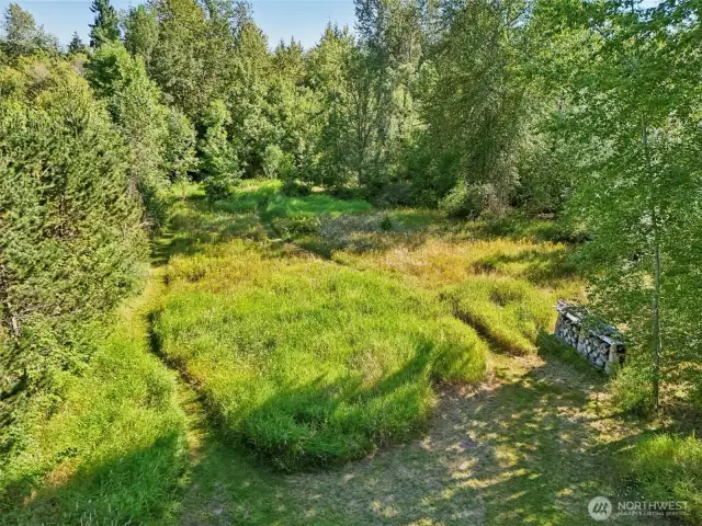 Cleared trails throughout property