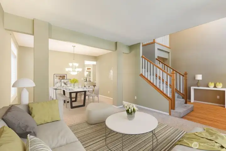 Formal Living/Dining (Virtually Staged)