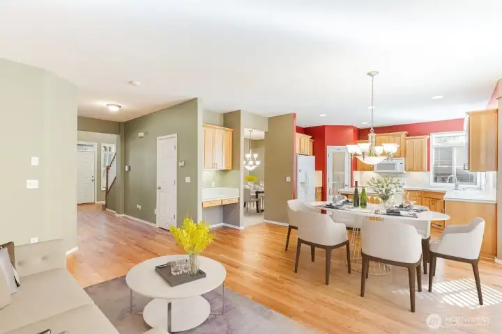 Family Room/Nook (virtually Staged)