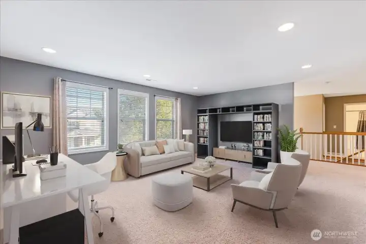 Bonus Room (virtually staged)
