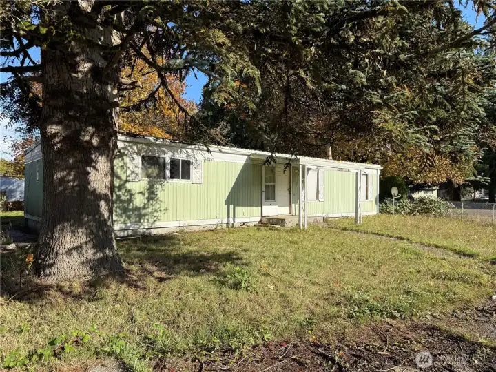 Covered front porch entry