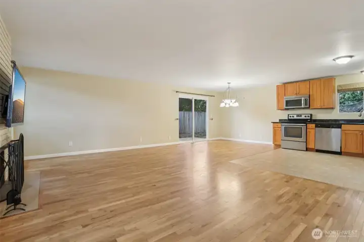 Inviting living area designed for everyday living and entertaining.