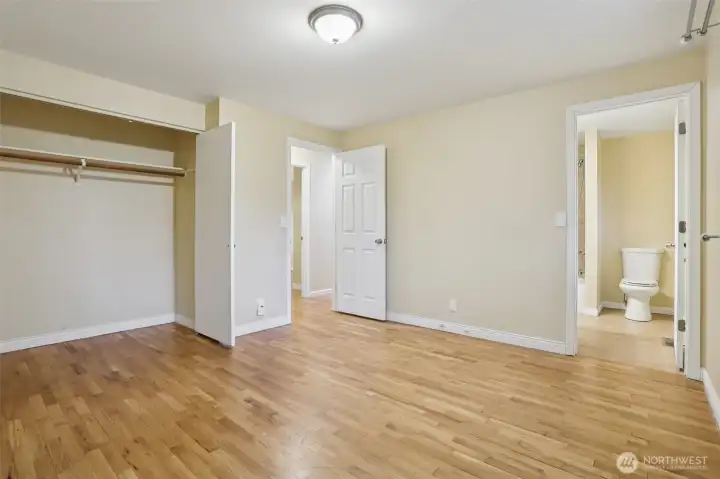 Comfortable bedroom with generous natural light and flexible layout