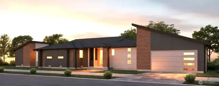 This is a digital render of the home and is AI upscaled.