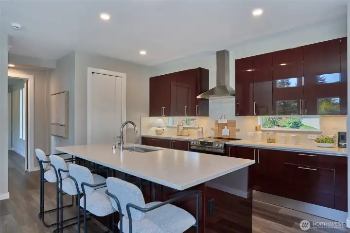 This photo is of the model home.