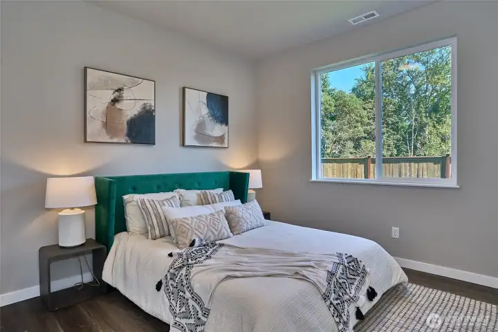 This photo is of the model home.