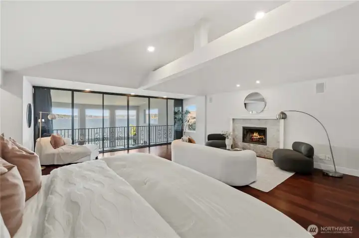 Sitting Area w/ Gas Fireplace