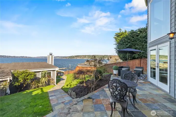 Steps to Private Dock + Guest Cottage