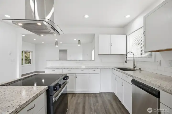 Kitchen with almost all new appliances.
