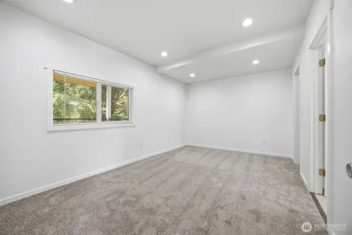 Primary Bed could fit a King sized bed under the window.