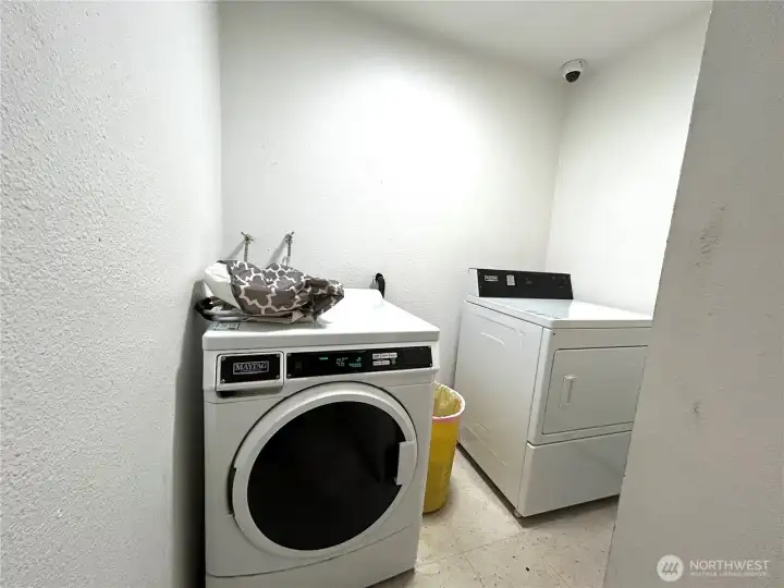 laundry room in hallway