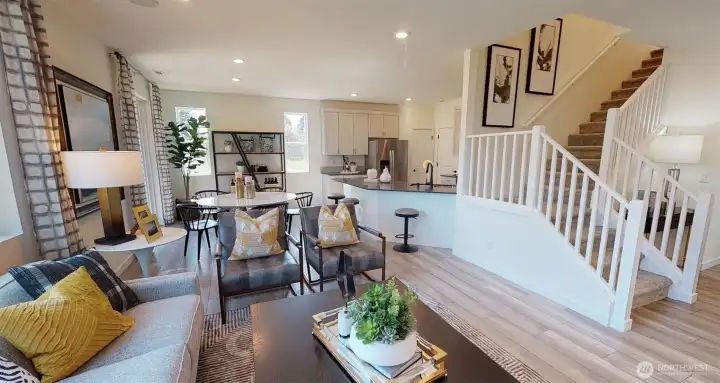 Not of actual home or selections. For layout purposes