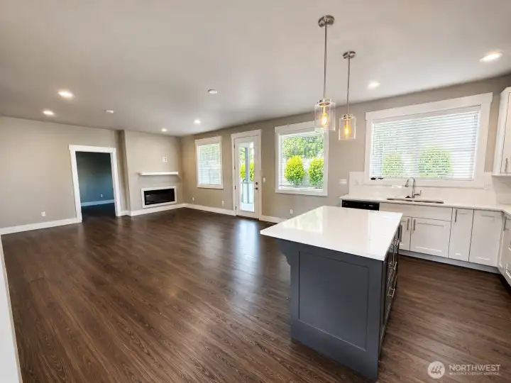Kitchen into livng