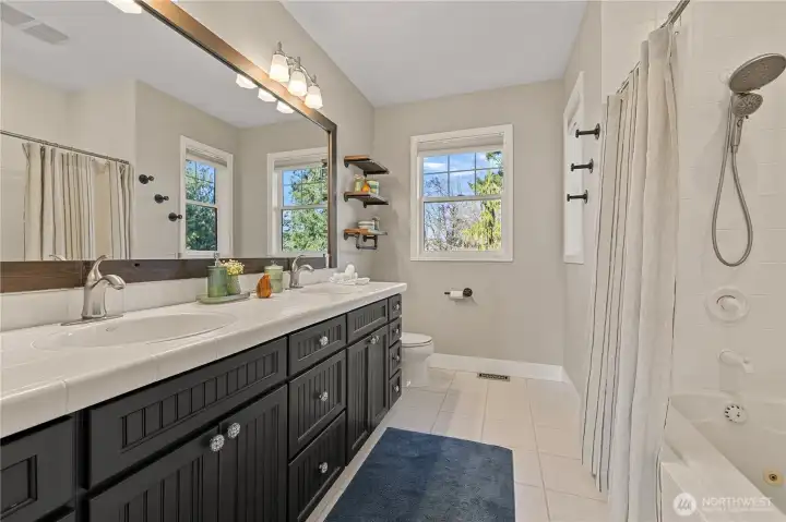 Full bathroom on second floor.