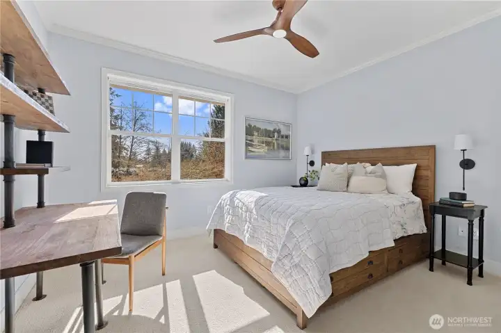 Bedroom #4 with south facing views.