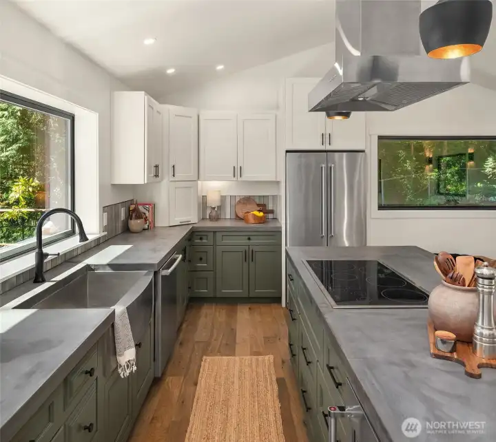 Custom concrete countertops