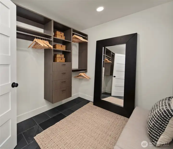 Large primary walk-in closet