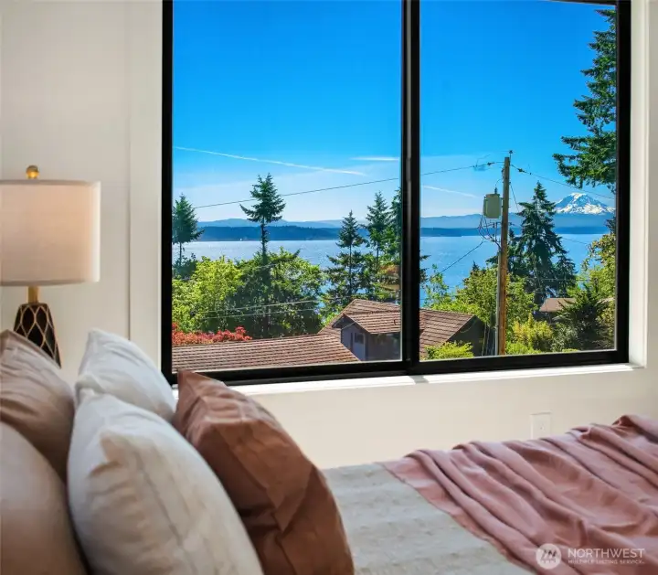 View from bedroom on main level