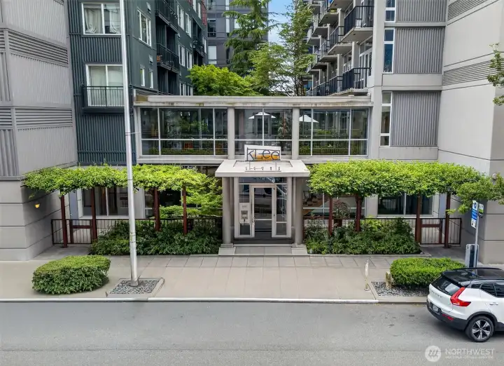 The entrance to your new home--The Klee.