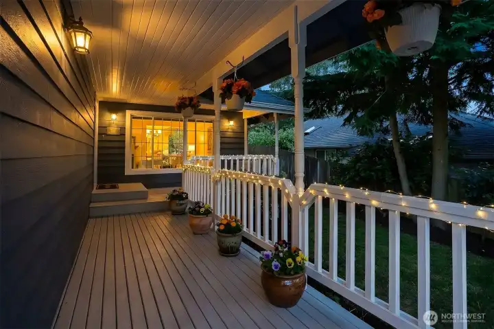Inviting covered front porch accessing the main entrance of the home. Inviting covered front porch accessing the main entrance of the home.