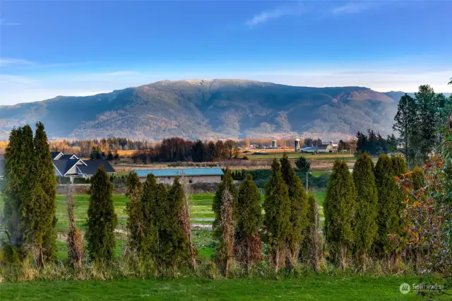 Enviable stunning mountain views from living room