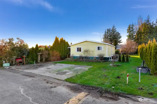 Home faces East to stunning Mt Baker Views