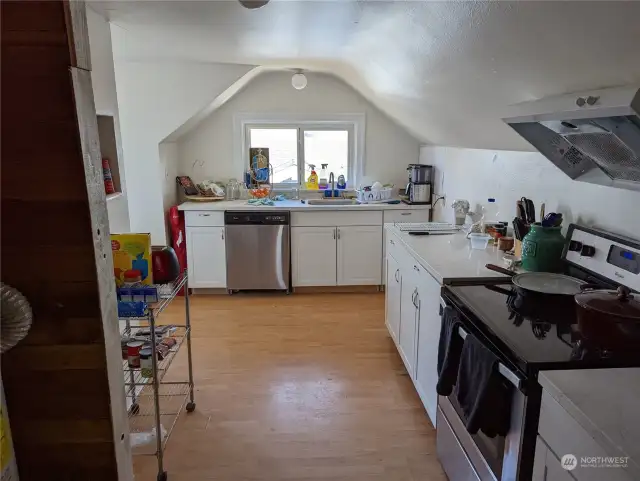 Renovated kitchen of upstairs unit 2