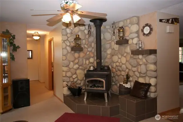 Enjoy a warm fire, read a book and kick back!