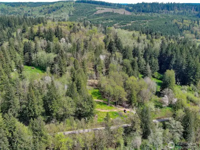 Open homesite setting at upper left.