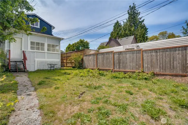 Step just outside the laundry porch into a generous backyard, perfect for creating your ideal outdoor retreat. Whether adding garden beds for fresh blooms or setting up a cozy table and chairs for alfresco dining, this space offers endless possibilities for both units.
