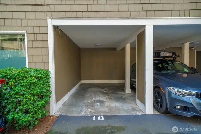 Covered assigned parking!