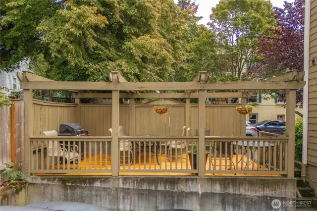 Host guests, family, and friends - or maybe even meet some neighbors on this shared BBQ deck area
