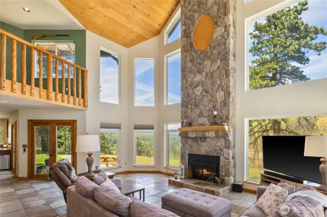 Massive windows to soak in the views.