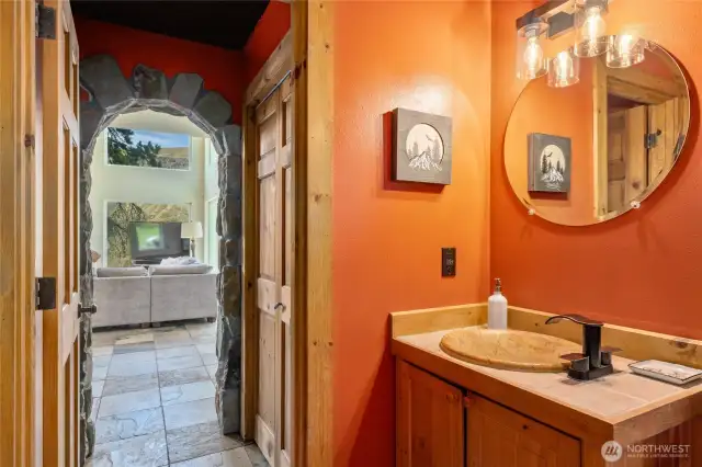 Half bath downstairs.