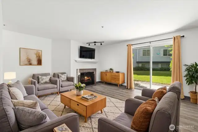 2-bedroom, 2-bath ground-floor condo featuring durable and stylish luxury vinyl plank flooring throughout. This light-filled unit offers a warm, welcoming layout with easy access and a comfortable, modern feel.