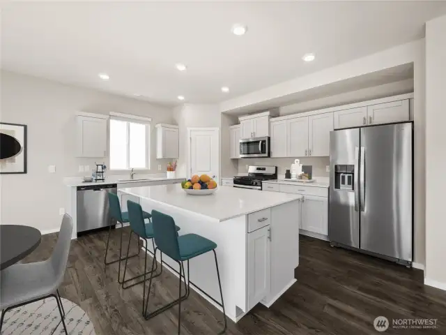 Photo of same plan but not actual home and reflects different colors and elevation.