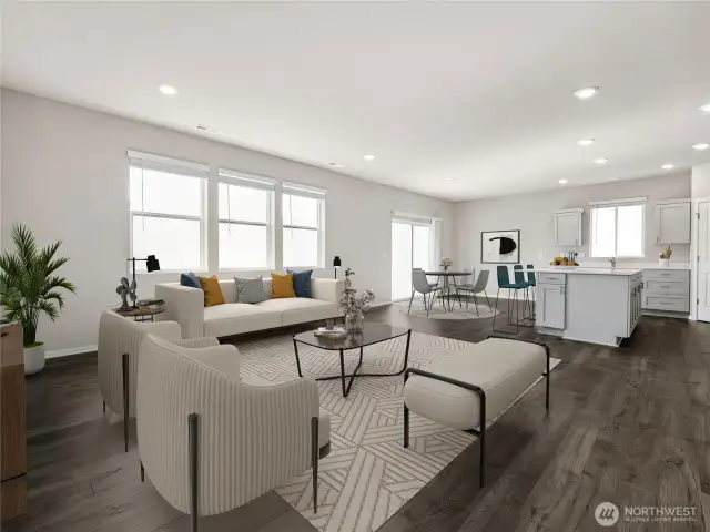 Photo of same plan but not actual home and reflects different colors and elevation.