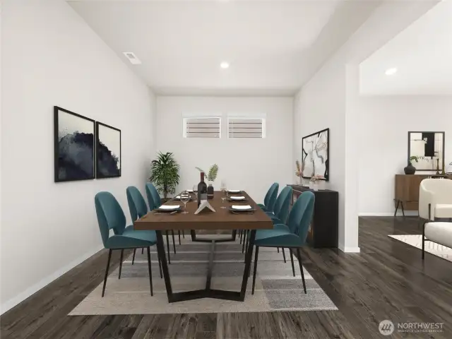 Photo of same plan but not actual home and reflects different colors and elevation.