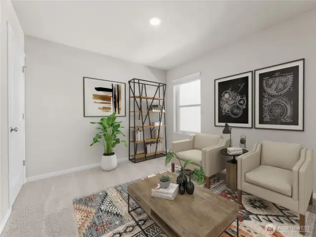 Photo of same plan but not actual home and reflects different colors and elevation.