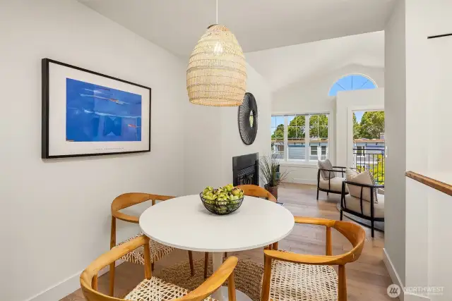 It's rare to have so many distinct living zones in a condo!