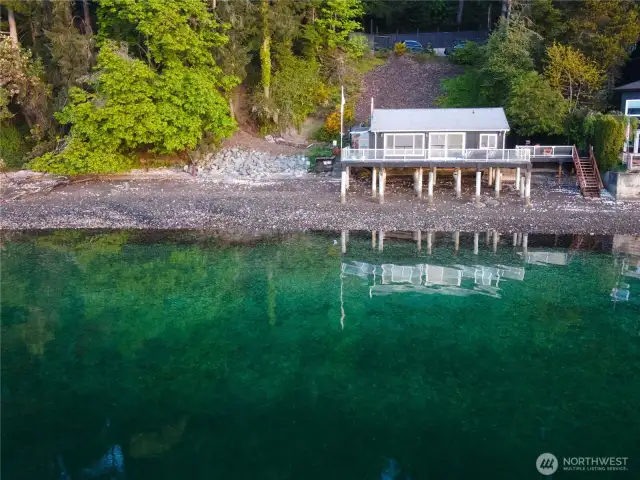 Front house view from water