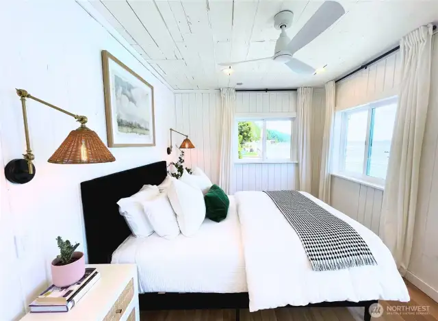 Front bedroom with water view