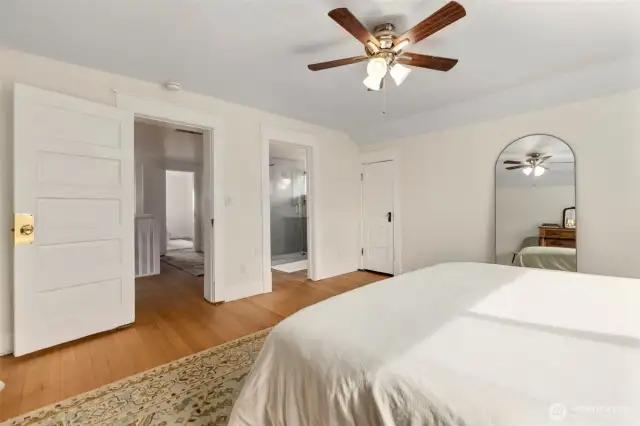 Spacious bedroom upstairs