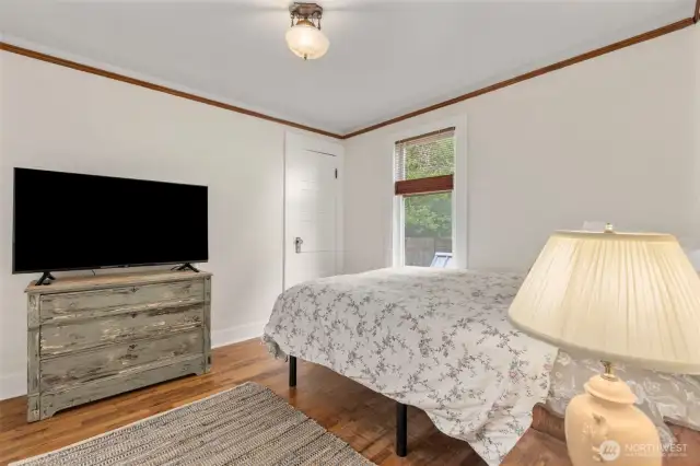 Bedroom on main level could be used as an office