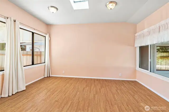 Sunroom off of the dining room area will not dissapoint!